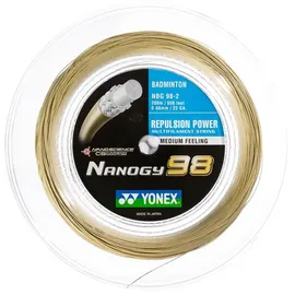 Yonex Badmintonsaite Nanogy 98 gold 200m Rolle