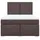 vidaXL Boxspringbett 140 x 200 cm Dunkelbraun