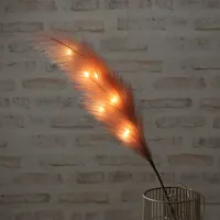 MARELIDA LED Zweig Federbüschel Pampasgras H: 70cm in rosa