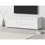 PLACES OF STYLE TV-Board PLACES OF STYLE "Piano", weiß (weiß 70 hochglanz), B:135cm H:46,2cm T:45,2cm, Spanplatte, Sideboards, TV-Board, UV lackiert, mit Soft-Close-Funktion