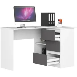 akord furniture factory Eckschreibtisch AKORD Weiß / Graphitgrau