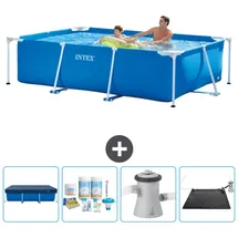 Intex Rahmenschwimmbecken rechteckig – 260x160x65 cm – Zubehör CB4 Blau No Size