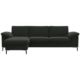 Livetastic Eckcouch Webstoff 5-Sitzer Dunkelgrau