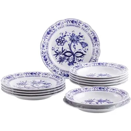 Kahla Zwiebelmuster Tafelservice 12-tlg. blau