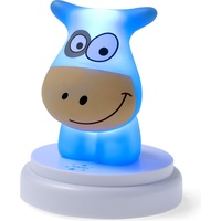 Alecto Naughty Cow Baby-Nachtlicht Blau, Weiß LED
