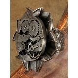 Elope Kostüm Steampunk Ring Uhrwerk antik, Elegant schmückendes Accessoire in charakteristischer Steampunk-Optik