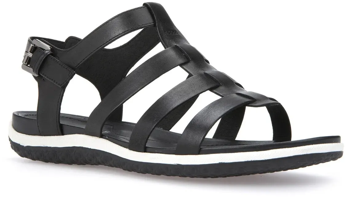 Geox Riemchensandale »D SANDAL VEGA«, Sommerschuh, Sandalette, Sandale, mit Schnallenverschluss Geox schwarz 36