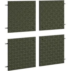 trendteam smart living - Sentra - 4 Türen für Highboard - Dunkelgrün - Gefräste Fronten - (BxHxT) 60 x 60 x 2 cm