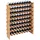 Vevor Weinregal 72 Flaschen 8-stöckig 80 x 30 x 90 cm Natur