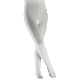 Falke Unisex Kinder Strumpfhose Cotton Touch K TI Baumwolle dick einfarbig 1 Stück, Weiß (White 2000), 80-92 - 80-92