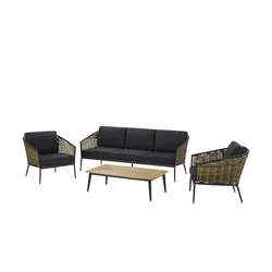 Lounge - Set  Turin ¦ holzfarben