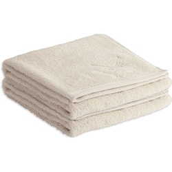 Sansibar Sylt Handtuch Set Sansibar Sylt Handtuch 2er Set Frottier-Serie „Classic“, (2er Set), mit hochwertiger Sansibar Säbel-Stickerei beige