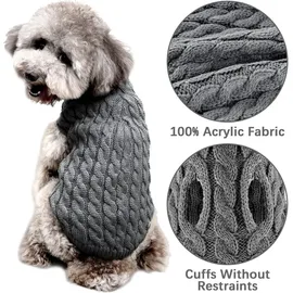 FWLWTWSS Hundepullover Winter Warmer Strickpullover mit