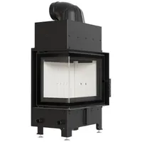 Kratki Kamineinsatz Floki | Eckscheibe links 8 kW