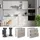 Vicco Schubladenunterschrank Fame-Line 80 x 82 x 51,6 cm Weiß/Grau/Beige