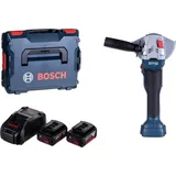 Bosch GWS 18V-10 Professional inkl. 2 x 5,0 Ah + L-Boxx 06019J4004