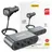 DUDAO KFZ-Ladegerät 2x USB / 3x Zigarettenanzünder-Splitter Schwarz