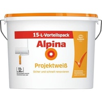 Alpina Wandfarbe Innenraumweiß Weiß, Matt. Hohe Deckkraft. 15 Liter Vorteilspack