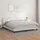 vidaXL Boxspringbett mit Matratze Weiß 180x200 cm Kunstleder