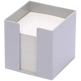 M&M Zettelbox grau inkl. 700 Notizzettel weiß