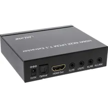 InLine Extraktor/Signaltrenner Toslink Soundkarte, Schwarz