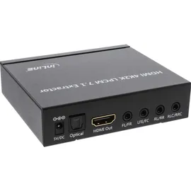 InLine Extraktor/Signaltrenner Toslink Soundkarte, Schwarz