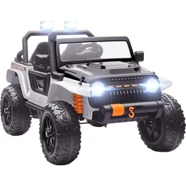 aiyaplay Kinder Elektroauto 12V mit Fernbedienung weiß (1-tlg)