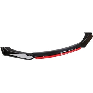 yinglu Auto Frontspoiler für Smart forfour Fortwo 451 453| Universal Stoßstangen Splitter Diffusor Body Kit Antikollisionsschutz,A/BlackRed