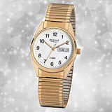 Regent Herrenuhr gold Elegant Quarzuhr Analoguhr URF293