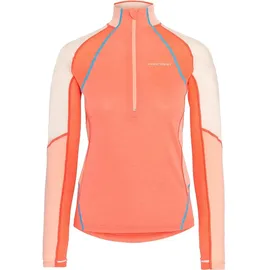 KARI TRAA Alma Half Zip Langarm-baselayer Coral L