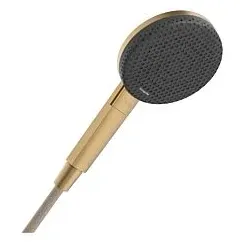 hansgrohe Handbrause 24511140 wassersparend, 125 mm Duschkopf, 3 Strahlarten, brushed bronze