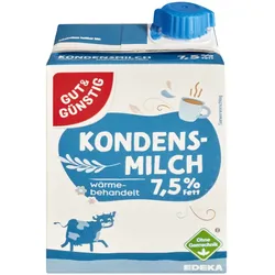 Gut& Günstig Kondensmilch 7,5% 340G