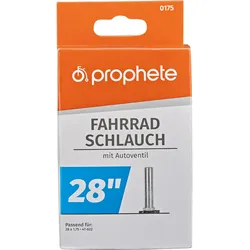 Fahrradschlauch PROPHETE "Fahrradschlauch", schwarz (farbe}), Fahrradschläuche, 48mm, Autoventil (AV), 28 Zoll (71,12cm)