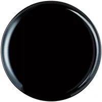 Luminarc CreaTable Friends Time Pizzateller, Glas, 32 cm, Schwarz