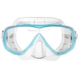 Cressi Estrella Mask Clear/Aquamarine - Schnorchelmaske für Erwachsene Estrella, Transparent/Aquamarin, Einheitsgröße, Einheitsgröße