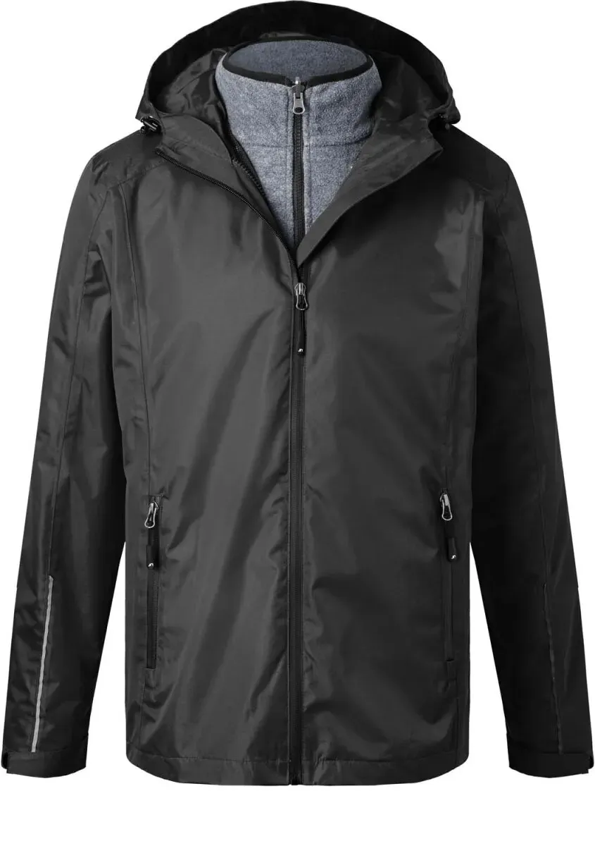 James & Nicholson Herren 3-in-1 Jacke Winter-Jacke JN1154 black/black L