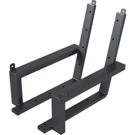 QLS Gestell für Hollywoodschaukel Gartenmöbel Schaukelbank Rahmen Stahl 11164 - Schwarz