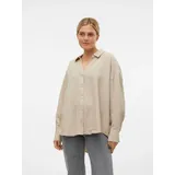 Vero Moda Melaney Queeny Langarmhemd Overcast / Melange XL