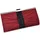 Steuer Bordeauxfarbene Satin-Optik Abendtasche Red