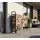 ShelterLogic Kaminholzregal Stahl 126 x 25 x 118 cm inkl. Abdeckung Schwarz