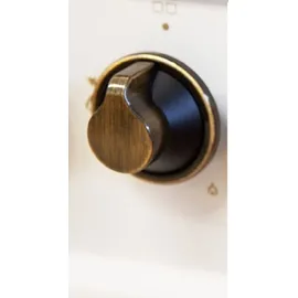 Gurari GCH E 612 Cr r Induktions Standherd + GCH C 046 WH 9 Dunstabzugshaube 90cm - Creme