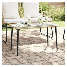 vidaXL Gartentisch 84 x 45 x 45 cm Beige/Braun