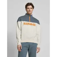 Napapijri B-saturnia Half Zip white whisper (N1A) XL