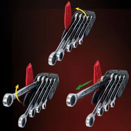 KS Tools DUO GEARplus Ratschenringmaulschlüssel-Satz 5-tlg.
