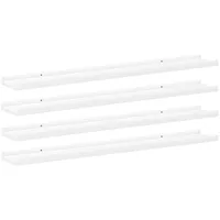 vidaXL Wandregal 100 x 9 x 3 cm Weiß