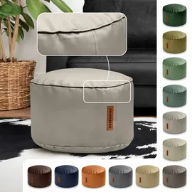 Green Bean Sitzhocker Pouf Kunstleder 43 x 30 x 43 cm Dunkelblau