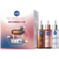 NIVEA Cellular Skin Boosting Solution mit Vitamin C Serum, Hyaluron & Bakuchiol