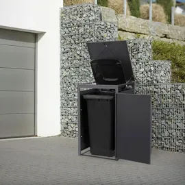ML-Design Mülltonnenbox 68 x 80 x 120 cm dunkelbraun