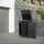 ML-Design Mülltonnenbox 68 x 80 x 120 cm dunkelbraun