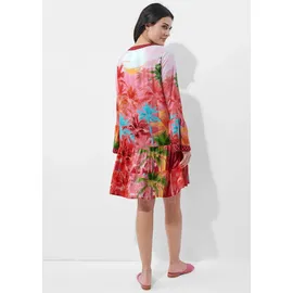 ALBA MODA Figurumspielende Tunika mit Volants in bunt, | Gr.: 42